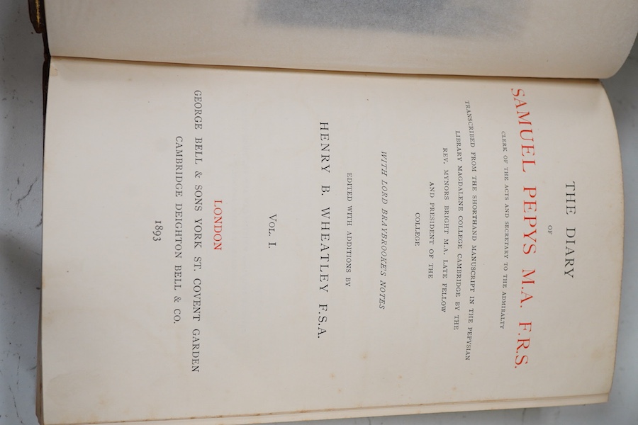 The Diary of Samuel Pepys, 9 vols
